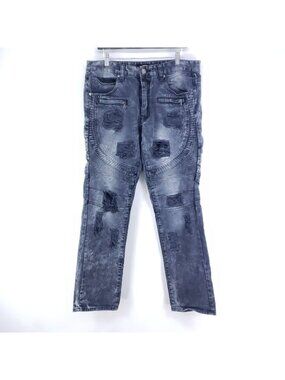 Access Destroyed Jeans Men's Size 36/34 Black